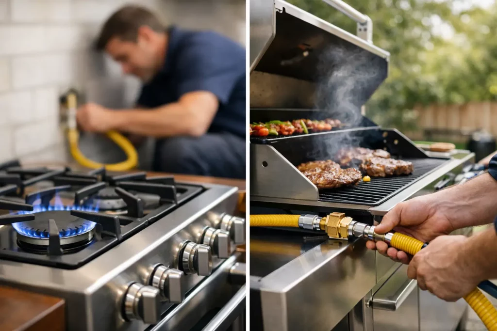 Stove and BBQ Gas Line Installations Done Right