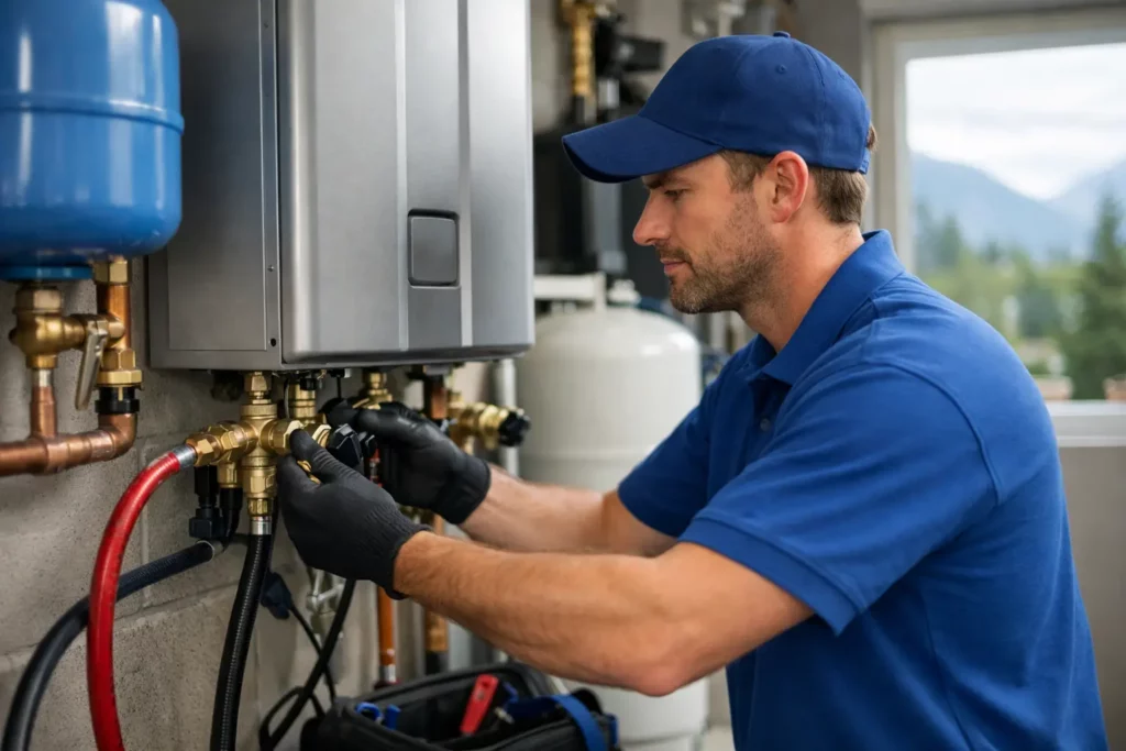 Tankless water heater maintenance and descaling Chilliwack