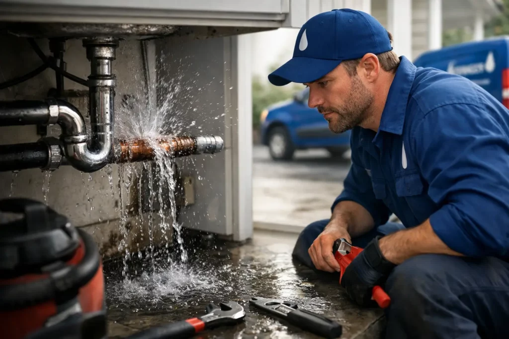 When to Call an Emergency Burst Pipe Plumber