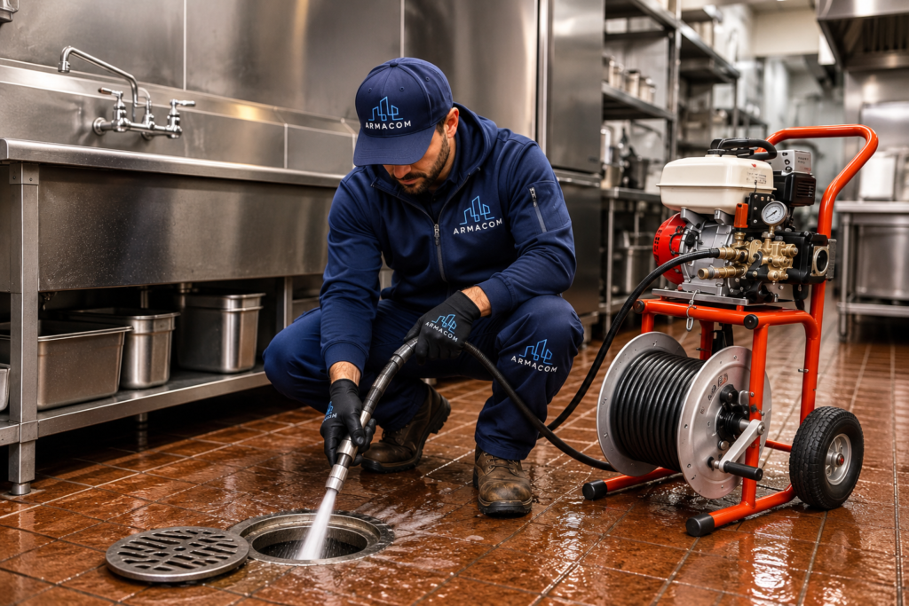 Commercial drain cleaning technician Chilliwack